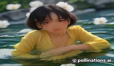 水蜜桃鲜虾沙拉摆盘，金黄虾仁与粉红桃块交错排列在白色餐盘上，淋上清爽柠檬汁，色彩对比鲜明高级